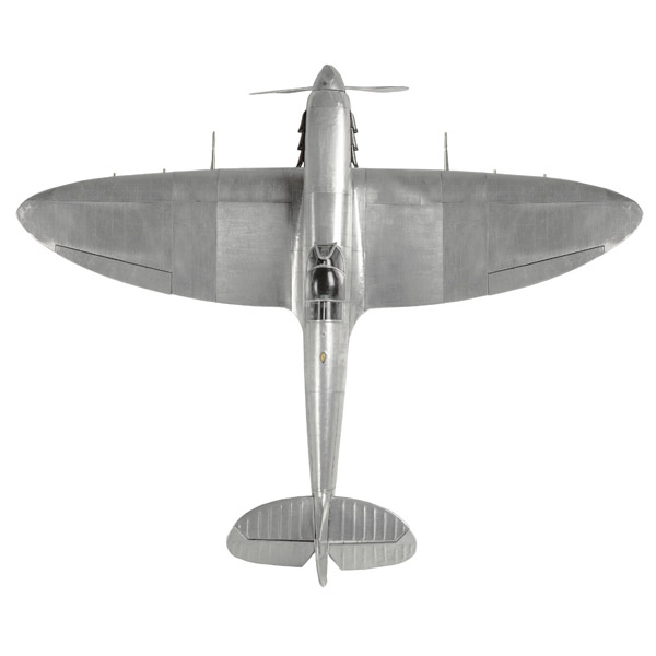 Large Metal Spitfire model top view